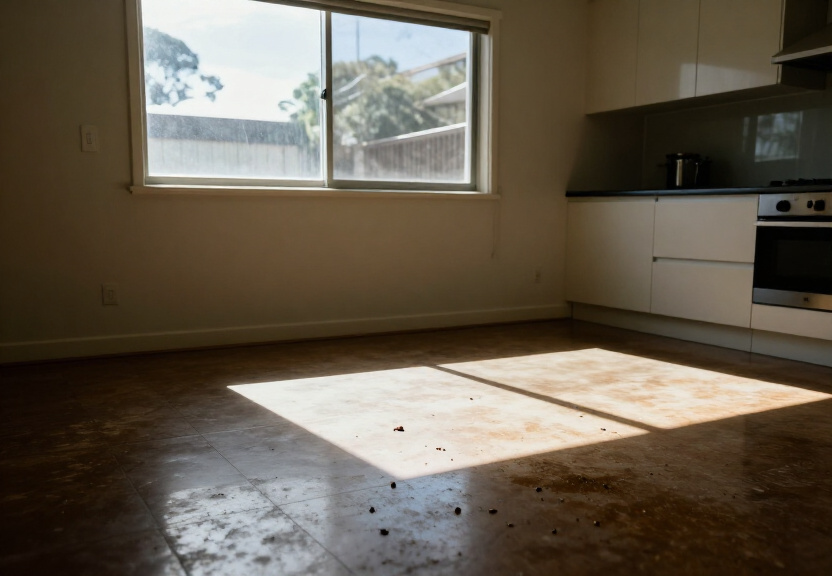 Rodent infestation in a Waverton kitchen before treatment